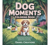 Dog Moments Coloring Book: Cute and Heartwarming Dog Life Scenes with Playful Puppies, Cozy Moments and Relaxing Designs for Stress Relief, Mindfulness and Creative Coloring
