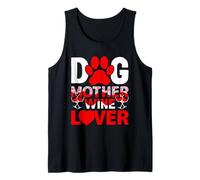 Dog Mother Wine Lover Dog Mom Mothers Day For Mommy Camiseta sin Mangas