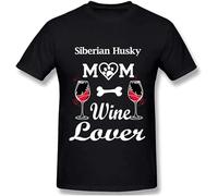 Dog Mother Wine Lover Men's - Camiseta unisex, color negro, Negro , S