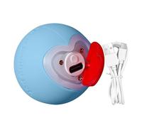 Dog Moving Ball Toy, Heart Shaped Automatic Rolling and Bouncing Ball, USB Rechargeable Interactive Pet Toy, Silicone and ABS Build, for Small, Medium, Large Dogs