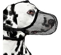 Dog Muzzle Adjustable - Mesh Nylon S-XL Breathable Guard | Pet Muzzle with Reflective Strip, Anti Bite, Anti Scavenging | Dog Mouth Guard Outdoor Walking, Vet Grooming Training