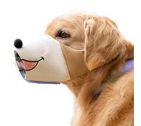 Dog Muzzle, Breathable Dog, Anti Bark Control Muzzle, Soft Safety Snout Cover, Comfortable Adjustable Fit, Lightweight Design, 5.12 x 5.51 x 0.2 Inches, for Outdoor Training