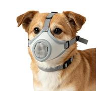 Dog Muzzle Set - Transpirable Air Mesh Pet Mouth Cover System, Adjustable Cat Dog Safety Muzzle Kit, Pet Training Grooming Travel Tool, Vet Visit Walk Hiking Camping Use