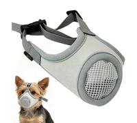 Dog Muzzle Set - Transpirable Air Mesh Pet Mouth Cover System, Adjustable Cat Dog Safety Muzzle Kit, Pet Training Grooming Travel Tool, Vet Visit Walk Hiking Camping Use