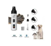 Dog Nail Grinder, Upgraded Super Quiet Painless Pet Nails Grooming Tools, 2 Speed Rechargeable Pet Nail Trimmer for Large Medium Small Dogs Cats Excel