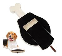 Dog Nail Scratch Board, Bone Shaped Cat Scratch Grinder, Puppy Nail Grinding Pad for Small, Medium, Large Pets, Wooden Pet Grooming Tool, 15.75x9.84x1.18 Inches