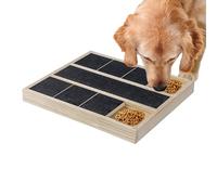 Dog Nail Scratch Board, Puppy Nail File Toy with Treat Box, Wood Puppy Claw Grooming Pad, Multifunctional Scratcher for Indoor Pets, 13,78 x 9,84 x 1,1 Pulgadas