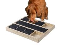 Dog Nail Scratch Pad - Pull-out Dog Food Storage Container - Pet Scratcher With Treat Box, Puppy Claw Grooming Tool For Home, Wooden Puppy Claw Grooming Tool