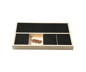 Dog Nail Scratcher Board - Wooden Grinder Sandpaper with Hidden Snack Box | Pet Nail Trimming Filing Scratch Post Enrichment Tool For Small Medium Large Breed Corner Door Floor Home Use Training