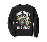 Dog Naps and Book Breaks Sudadera