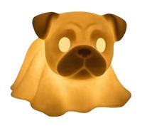 Dog Night Light, Halloween Ghost Dog Statue for Spooky Atmosphere, Decorative Accent with Glowing Effect, Festive Ornament for Shelf, Mantel, Desk, Bar, Bedroom and Living Room, 3.54x4.72 Inches