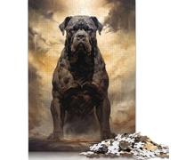 Dog of War Puzzles Imposible,desafío para Adultos Entretenimiento Creativo 1000 Piezas Obra De Arte De Juego De para Adultos Y Niños A Partir De 12 Años 1000pcs (38x26cm)