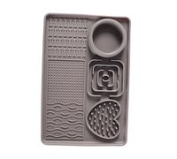 Dog Pad, Silicone Slow Feeder Mat, Non-Slip Interactive Puzzle Toy, Mental Stimulation Sensory Enrichment, 11.81 x 7.87 Inches, Portable Compact Ideal for Boredom Relief and Feeding Time