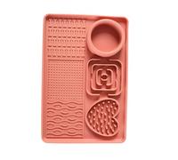 Dog Pad, Silicone Slow Feeder Mat, Non-Slip Interactive Puzzle Toy, Mental Stimulation Sensory Enrichment, 11.81 x 7.87 Inches, Portable Compact Ideal for Boredom Relief and Feeding Time