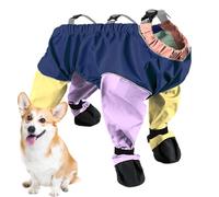 Dog Pants - Adjustable Dog Leggings, Comfortable Protective Paw Boots Shoes for Rain, Travel, Winter, Hiking, and Outdoor Walks | Waterproof Pet Pants for Small Medium Large Dogs