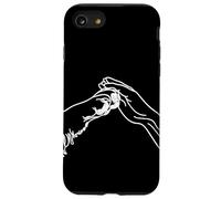 Dog Paw and People Hand High Five Carcasa para iPhone SE (2020) / 7 / 8