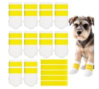 Dog Paw Covers Waterproof, Protective Self-Adhesive, Strap Boots | 20-Piece Dog Paw, Protection Booties for Puppy Small, Medium Pet Outdoor, Garden Yard Car, Travel Walking