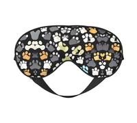 Dog Paw Prints 2-Standard-Scale-2_00x Print - Máscara de ojos unisex para dormir, suave, cómoda, antifaz que bloquea la luz