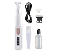 Dog Paw Trimmer - Troncos Recargables Impermeables LED | Troncos para Mascotas ultrasilenciosos para Perros y Gatos, de bajo Ruido para Orejas, Ojos, Cara, Patas, Hoja