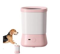 Dog Paw Washer, Portable Dog Paw Scrubber Cup, Anti-Splash Two-Speed Pet Foot Bath, 4.41x6.06 inches, Convenient Accessories for Camping, Travel, Outdoor Use, Blue/Gray/Pink