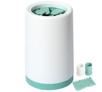 Dog Paw Washing Cup, Portable Muddy Paw Cleaner, Gentle Silicone Bristles, Foot Cleaning Machine for Small & Large Pets Washable, 2 Sizes, Soft Siliconex
