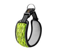 Dog Pet Collar Reflective, Heavy Duty Padded Puppy Collar, Adjustable Necklace with Reflective Strip, Ideal for Indoor, Outdoor Use, Walking, Running, Comfortable, 0.59x9.45 Inches