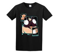 Dog Pig Loaf of Bread Men's - Camiseta unisex, color negro, Negro , M