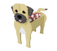 Dog Planter Animal Shaped Flower Pot Cartoon Border Collie Succulent Cactus Planter for Indoor Outdoor Home Garden Decoration Office Gift