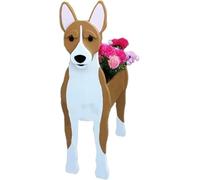 Dog Planter Plant Pots, Animal Shaped Cartoon Planter, Small Succulent Handmade Plant Pot Indoor Outdoor, Dog Lover Dream Gift, Home Kitchen Desk Garden Decor(B)