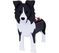 Dog Planter Plant Pots, Animal Shaped Cartoon Planter, Small Succulent Handmade Plant Pot Indoor Outdoor, Dog Lover Dream Gift, Home Kitchen Desk Garden Decor(D)