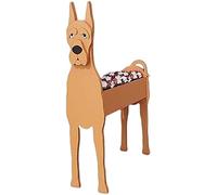 Dog Planter Plant Pots, Cute Pet Dog Planter Box Plant Flower Pot with Drainage Design Container for Indoor Outdoor Garden Decorations, PVC Material(Chilean Fox Terrier)