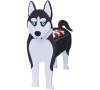 Dog Planter Plant Pots, Modular Design Creative Desktop Storage Rack Handmade Flower Pot for Potted Office Home Decor Ideal Gift for Dog Lovers(Husky)