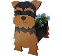 Dog Planter Plant Pots, Modular Design Creative Desktop Storage Rack Handmade Flower Pot for Potted Office Home Decor Ideal Gift for Dog Lovers(Yorkshire)