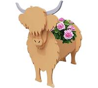 Dog Planter Plant Pots, PVC Material Animal Shaped Flower Pot, Cute Goat, Cow Design, Indoor Outdoor Plants Storage Container for Home Decoration