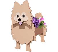 Dog Planters Mini Flower Pot Animal Shaped Plant Succulent Decoration Garden Dog Planters Animal Shaped Flower Plant Succulent Pot Decoration(Brown,13.39X9.45IN)