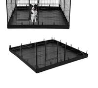 Dog Playpen Mat, Cat Fence Pad, Oxford Cloth, Puppy Pee Pads, Pet Training Mast, Waterproof Whelping for Indoor Bed Sofa Trunk and Play Area Protection, Prevent Messy Floors, Black