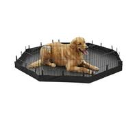 Dog Playpen Mat, Indoor Cat Fence Pad, Washable Oxford Cloth Liner, Waterproof Training Base, Pet Floor Protector, Reusable for Home, Kennel, Play Area, Pet Room, Black