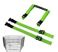 Dog Playpen Straps - Pet Enclosure Safety Accessories for Securing Panels | Adjustable Nylon Ties with Buckles, Reinforcement for Indoor Outdoor Playpens, Easy Setup for Puppies Dogs