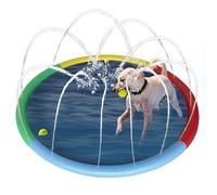 Dog Pool, Spray Pad, Pet Cooling Mat, Inflatable Water Toy for Puppies, Fun Bathing Backyard, Home, Lake, Beach, Interior, Outdoor, Yard, Park, Summer Playtime 66,93 pulgadas