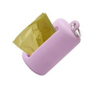 Dog Poop Bag Holder - 3inch Portable Waste Dispenser | Pvc Holder - Leak Proof Waste Bag Carrier with Leash Attachment for Hygienic Pet Cleanup While Walking Dogs or Cats in Parks Gardens Path