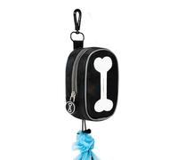 Dog Poop Bag Holder - Hands Free Storage, 15x12cm Waste Bag Dispenser for Pet Cleanup, Leash Attachment Pouch, Outdoor Walking Set with Secure Fastener, Sanitation Tool for Walking Traveling Hiking