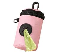 Dog Poop Bag Holder, Zipper Clip Pouch Dispenser, Pet Waste Training Carrier, Portable Cleanup Storage Bag, for Pet Puppy Small Medium Large Breed Home Travel Training Outdoor Use Daily Care Support
