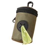 Dog Poop Bag Holder, Zipper Clip Pouch Dispenser, Pet Waste Training Carrier, Portable Cleanup Storage Bag, for Pet Puppy Small Medium Large Breed Home Travel Training Outdoor Use Daily Care Support