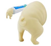 Dog Pooping Toothpaste Dispensador | Self Closing Toothpaste,Self-Closing Design Silicone Squeezer