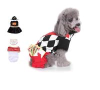 Dog Pope Costume, Cat Pope Costume, Pet Costume Accessory for Small Dogs Cats Outfit,for Pet Parties, Festival Celebrations and Entertainment, Easy to Wash (JH07,S (Weight About 2-3kg))