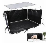 Dog Potty Pads Tray Indoor - Dog Litter Box with High Walls, Large Dog Litter Enclosure, Puppy Toilet Fence, Easy Clean Portable Urine Pad Fence Waterproof 600d For Pet