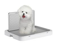 Dog Potty Training Tray - Non Slip Base System, Leakproof Pet Toilet, Puppy Pee Pad Holder, Indoor Outdoor Bathroom Aid, Home Dorm Apartment Bedroom Living Room Use