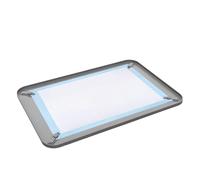 Dog Potty Tray - High Edge Puppy Pad Holder Tray | Indoor Puppy Pee Pad Holder | Dog Potty Pads with Guide Pillar For Home Dorm Apartment Bedroom Living Room Floor Leak-Proof Easy Clean