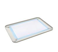 Dog Potty Tray, Training Silicone Pad Holder, 24.4x16.5 Inches Leak Proof High Edge Base, Soft Pet Toilet with Easy Clean , Portable Puppy Bathroom Tray, Training Tool for Apartment