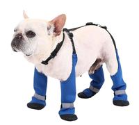 Dog Rain Boots, Dog Boots with Suspenders, Adjustable Dog Suspender Boots for Outdoor Adventures, Waterproof Dog Paw Boot Leggings, Anti-Slip Dog Snow Pants for Walking, Running, and Hiking